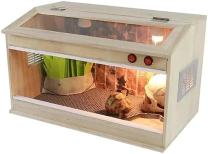 Dom Drewniany Kameleony Jaszczurki Zewnątrz