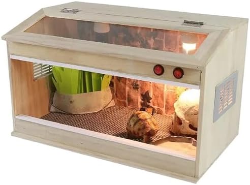 Dom Drewniany Kameleony Jaszczurki Zewnątrz