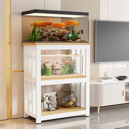 Stelaż Trzypoziomowy Żółwie Rośliny Salon