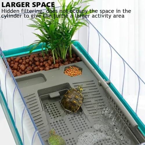 Akwarium Żółwie Akrylowe Pomarańcz Platforma