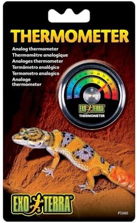 Termometr Tarczowy Czarny Szary Terrarium