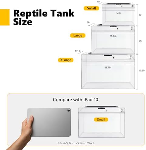 Terrarium Poliwęglanowe Mini Drzwi Przesuwne