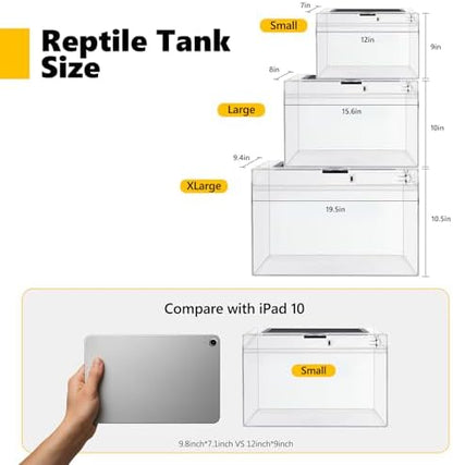 Terrarium Poliwęglanowe Mini Drzwi Przesuwne