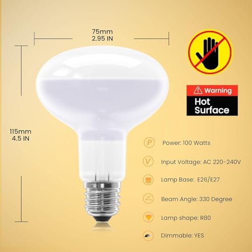 Żarówki Wygrzewające 100W E27 Ciepłe Dwie