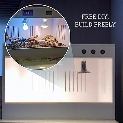 Terrarium Szklane Białe Kameleony 60cm